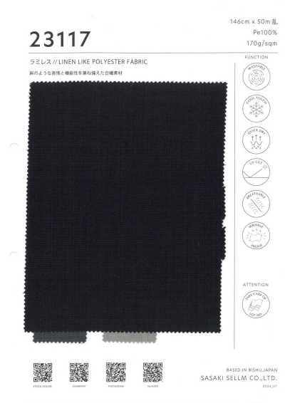23117 Ramirez // tissu en polyester aspect lin