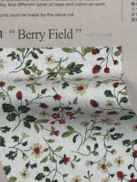 850525 SEVENBERRY® Broadcloth Coton Large Antique Day Berry Field[Fabrication De Textile] VANCET Sous-photo