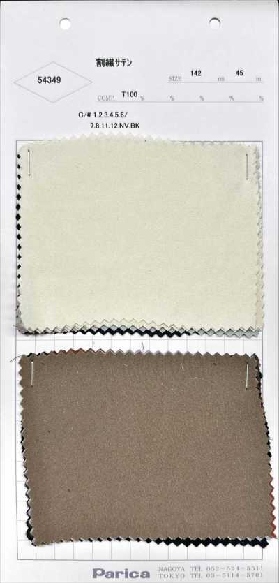 54349 Satin en microfibre fendue