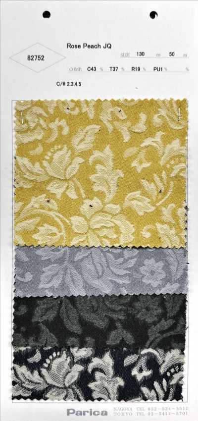 82752 Jacquard rose pêche