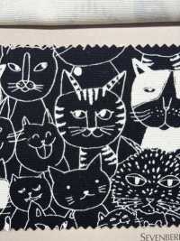 850536 SEVENBERRY® Oxford Coton écru Nyan Comics[Fabrication De Textile] VANCET Sous-photo