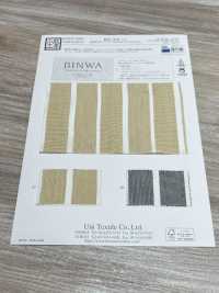 KYC219-D1 Rayures En Fil De Papier Washi En Coton Teint[Fabrication De Textile] Uni Textile(Atelier Komon) Sous-photo