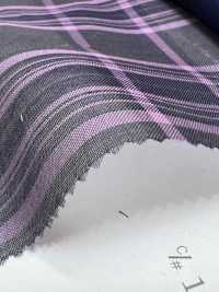 KYC326-D1 T/C Organza Teint En Fil à Carreaux[Fabrication De Textile] Uni Textile(Atelier Komon) Sous-photo
