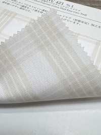 KYC421-D1 T/C Fil Teint Paraca Check Gold Care[Fabrication De Textile] Uni Textile(Atelier Komon) Sous-photo