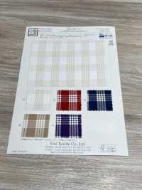 KYC421-D1 T/C Fil Teint Paraca Check Gold Care[Fabrication De Textile] Uni Textile(Atelier Komon) Sous-photo