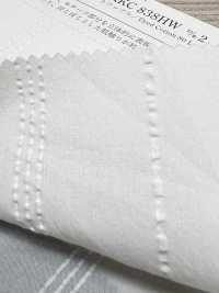 KKC838HW-D2 Tricot Gaufré Blanc En Coton[Fabrication De Textile] Uni Textile(Atelier Komon) Sous-photo
