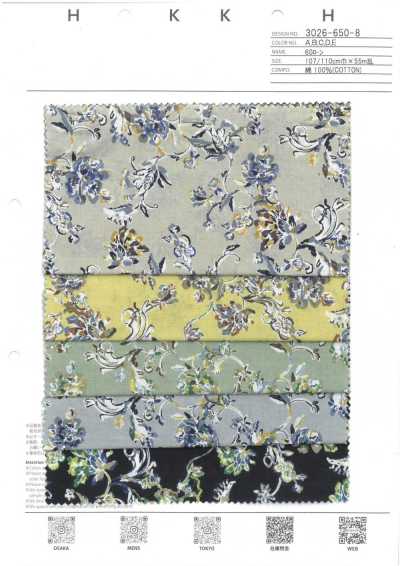 3026-650-8 60 batiste chintz