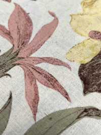 1026-705-1 Loomstate En Lin Avec Fleurs Gravées[Fabrication De Textile] HOKKOH Sous-photo