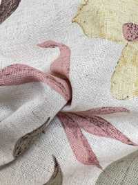 1026-705-1 Loomstate En Lin Avec Fleurs Gravées[Fabrication De Textile] HOKKOH Sous-photo