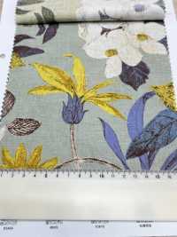 1026-705-1 Loomstate En Lin Avec Fleurs Gravées[Fabrication De Textile] HOKKOH Sous-photo