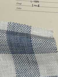 A-7059 Lin Européen à Carreaux Naturels[Fabrication De Textile] ARINOBE Sous-photo