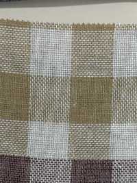 A-7059 Lin Européen à Carreaux Naturels[Fabrication De Textile] ARINOBE Sous-photo