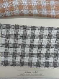 A-7060 Lin Européen à Carreaux Naturels[Fabrication De Textile] ARINOBE Sous-photo