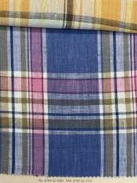 A-5108 100 % Lin, Carreaux Madras[Fabrication De Textile] ARINOBE Sous-photo