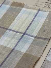 A-5108 100 % Lin, Carreaux Madras[Fabrication De Textile] ARINOBE Sous-photo