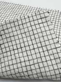 HK800 Niigata Coton Lin Pin Check, Enshu Nada (Blanc X Noir)[Fabrication De Textile] KOYAMA Sous-photo