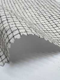 HK800 Niigata Coton Lin Pin Check, Enshu Nada (Blanc X Noir)[Fabrication De Textile] KOYAMA Sous-photo