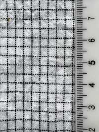 HK800 Niigata Coton Lin Pin Check, Enshu Nada (Blanc X Noir)[Fabrication De Textile] KOYAMA Sous-photo