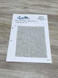 HK800 Niigata Coton Lin Pin Check, Enshu Nada (Blanc X Noir)[Fabrication De Textile] KOYAMA Sous-photo