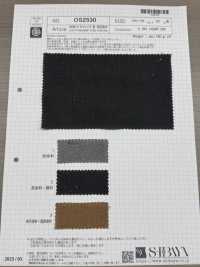 OS2530 Toile CHANVRE/C, Teinture Charbon Et Kaki[Fabrication De Textile] SHIBAYA Sous-photo