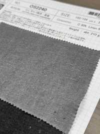 OS2240 Gabardine CHANVRE/C Tanin De Kaki, Teinture Au Charbon[Fabrication De Textile] SHIBAYA Sous-photo