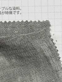 OS2833 Gaze De Lin Teinte Au Kaki Et Au Charbon De Bois[Fabrication De Textile] SHIBAYA Sous-photo