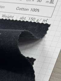 SBA8169 Velours Côtelé Noir Sulfurisé Teint En Fil[Fabrication De Textile] SHIBAYA Sous-photo
