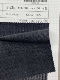 SBA8169 Velours Côtelé Noir Sulfurisé Teint En Fil[Fabrication De Textile] SHIBAYA Sous-photo