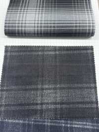 SBA8169 Velours Côtelé Noir Sulfurisé Teint En Fil[Fabrication De Textile] SHIBAYA Sous-photo