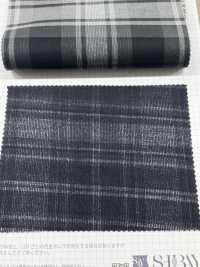 SBA8169 Velours Côtelé Noir Sulfurisé Teint En Fil[Fabrication De Textile] SHIBAYA Sous-photo