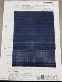 SBA8164 Velours Côtelé Indigo Teint En Fil[Fabrication De Textile] SHIBAYA Sous-photo