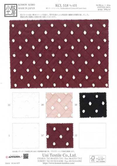 KCL518-D431 Dentelle batiste 60