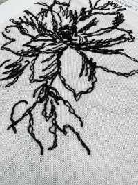 KCL524-D681 Broderie Sur Toile De Lin Rayonne[Fabrication De Textile] Uni Textile(Atelier Komon) Sous-photo