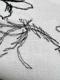 KCL524-D681 Broderie Sur Toile De Lin Rayonne[Fabrication De Textile] Uni Textile(Atelier Komon) Sous-photo