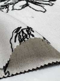 KCL524-D681 Broderie Sur Toile De Lin Rayonne[Fabrication De Textile] Uni Textile(Atelier Komon) Sous-photo