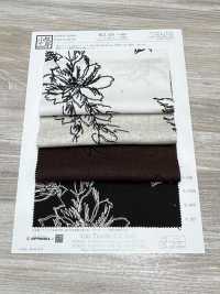 KCL524-D681 Broderie Sur Toile De Lin Rayonne[Fabrication De Textile] Uni Textile(Atelier Komon) Sous-photo