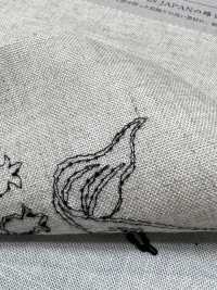 KCL524-D2896 Toile De Lin Et Dentelle En Rayonne[Fabrication De Textile] Uni Textile(Atelier Komon) Sous-photo