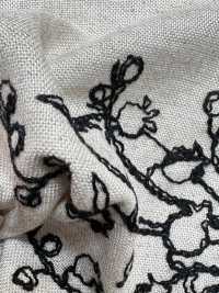 KCL524-D2896 Toile De Lin Et Dentelle En Rayonne[Fabrication De Textile] Uni Textile(Atelier Komon) Sous-photo