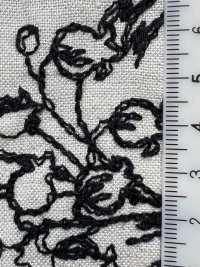 KCL524-D2896 Toile De Lin Et Dentelle En Rayonne[Fabrication De Textile] Uni Textile(Atelier Komon) Sous-photo