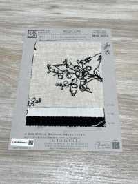 KCL524-D2896 Toile De Lin Et Dentelle En Rayonne[Fabrication De Textile] Uni Textile(Atelier Komon) Sous-photo