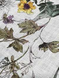 8026-780-1 Fleurs Aquarelles 100 % Lin[Fabrication De Textile] HOKKOH Sous-photo
