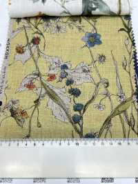 8026-780-1 Fleurs Aquarelles 100 % Lin[Fabrication De Textile] HOKKOH Sous-photo