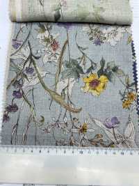 8026-780-1 Fleurs Aquarelles 100 % Lin[Fabrication De Textile] HOKKOH Sous-photo