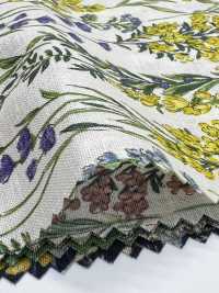 8026-790-1 Lin Loomstate à Rayures Fleuries[Fabrication De Textile] HOKKOH Sous-photo