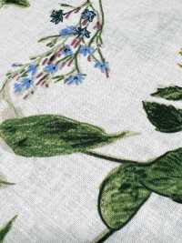 8026-790-2 Métier à Tisser En Lin Avec Fleurs Peintes à La Main[Fabrication De Textile] HOKKOH Sous-photo