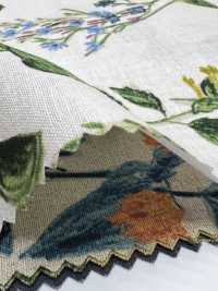 8026-790-2 Métier à Tisser En Lin Avec Fleurs Peintes à La Main[Fabrication De Textile] HOKKOH Sous-photo