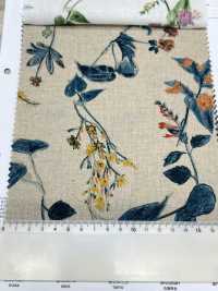 8026-790-2 Métier à Tisser En Lin Avec Fleurs Peintes à La Main[Fabrication De Textile] HOKKOH Sous-photo