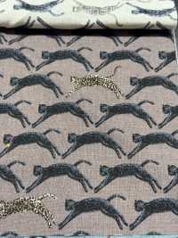 KTS7103 Lin Loomstate Chat Seigaiha Impression[Fabrication De Textile] Sous-photo