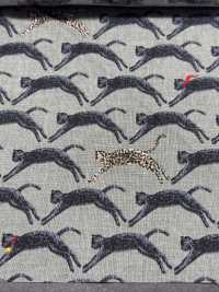 KTS7103 Lin Loomstate Chat Seigaiha Impression[Fabrication De Textile] Sous-photo