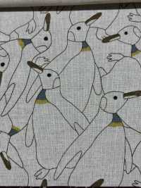 KTS7116 Lin Tissé à Motif Pingouin Dense[Fabrication De Textile] Sous-photo